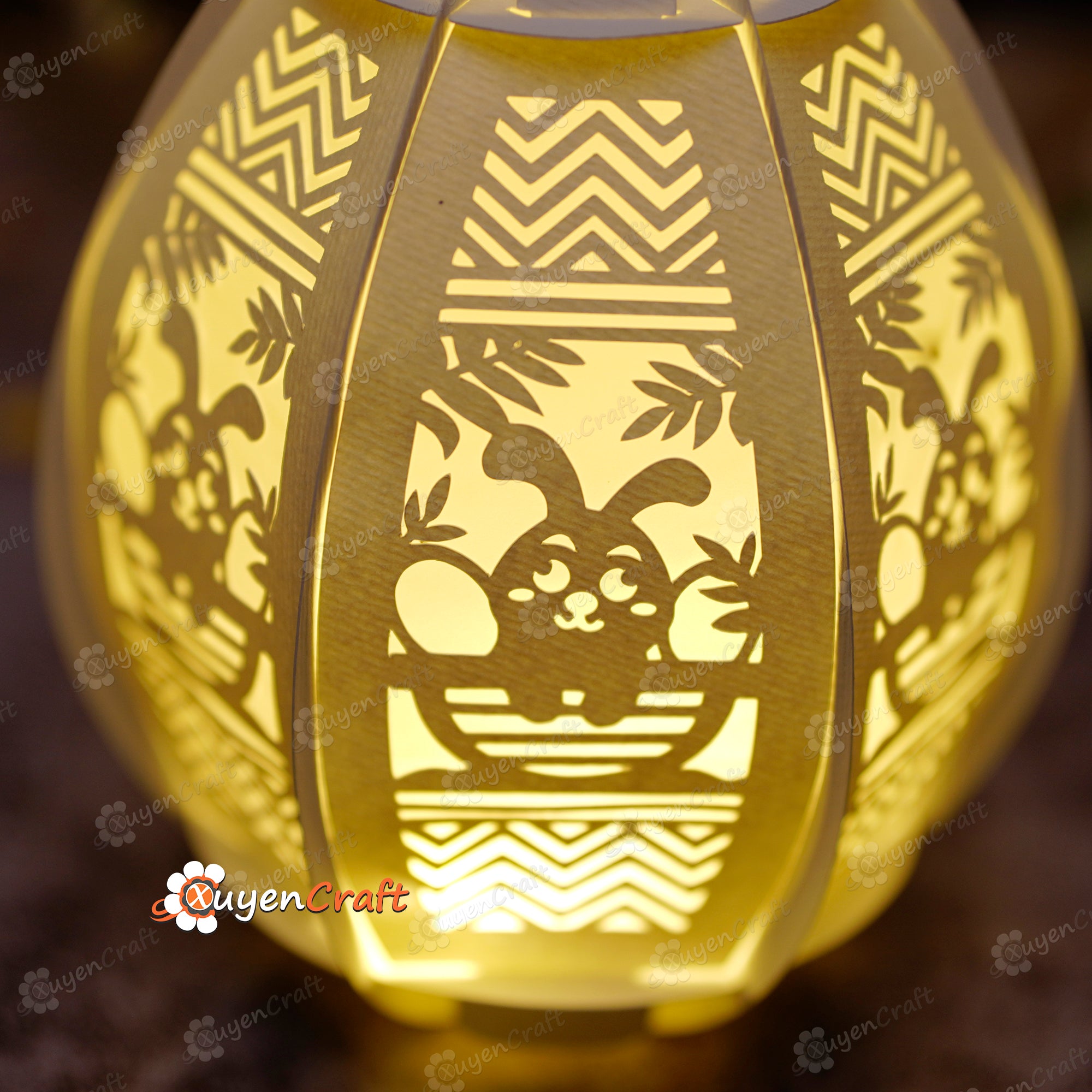 Pack 3 Easter Egg Lantern PDF, SVG Template for Cricut Project, ScanNcut, Cameo4