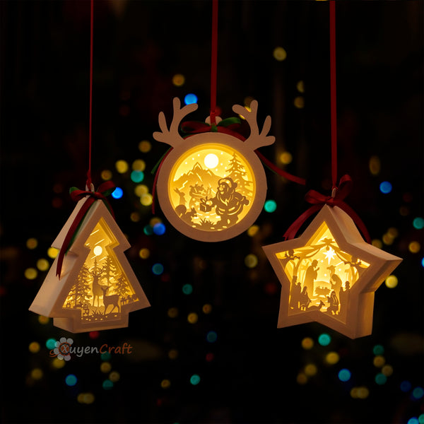 Lanterns Hanging Christmas Ornaments