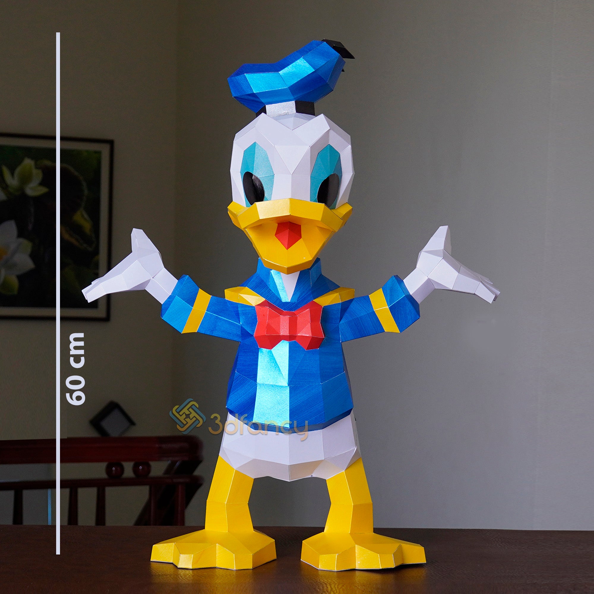Donald Duck & Daisy Duck PaperCraft PDF Printers, SVG Template for Cricut, Cameo4