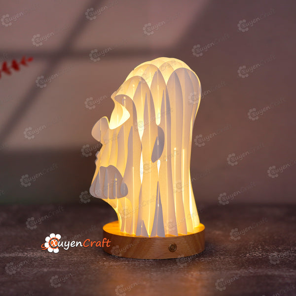 PDF, SVG, Studio Template for you Diy Easter Island Moai Head Pop up