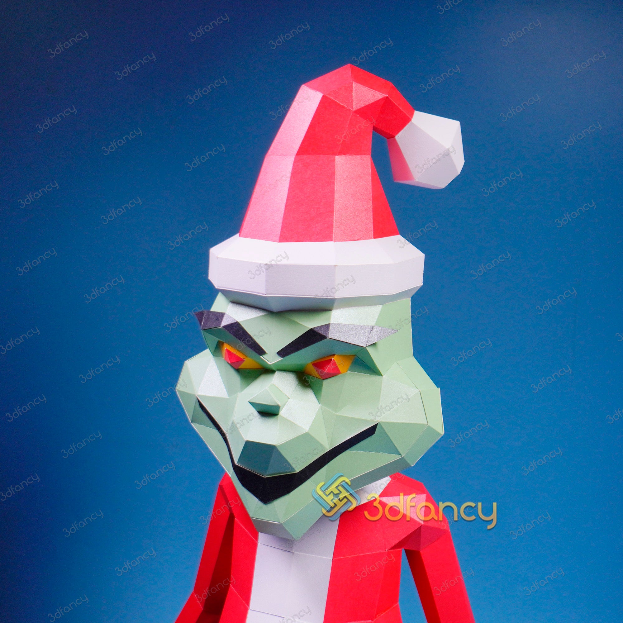 Le Grinch Papercraft PDF pour imprimante, SVG pour projets Cricut - Sc ...