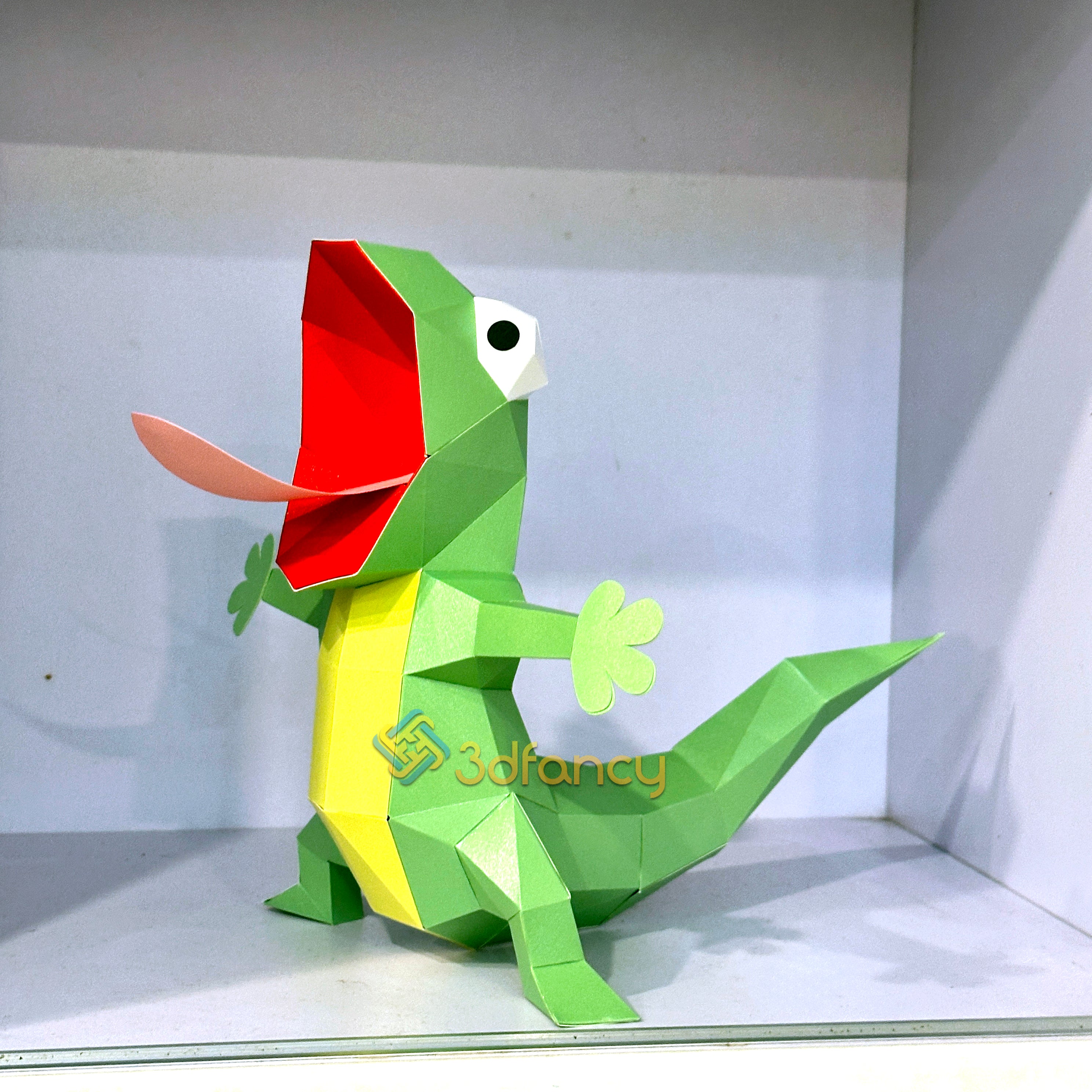3D Tom Lizard Papercraft: DIY Low Poly Decor | FREE SVG & PDF Temp ...