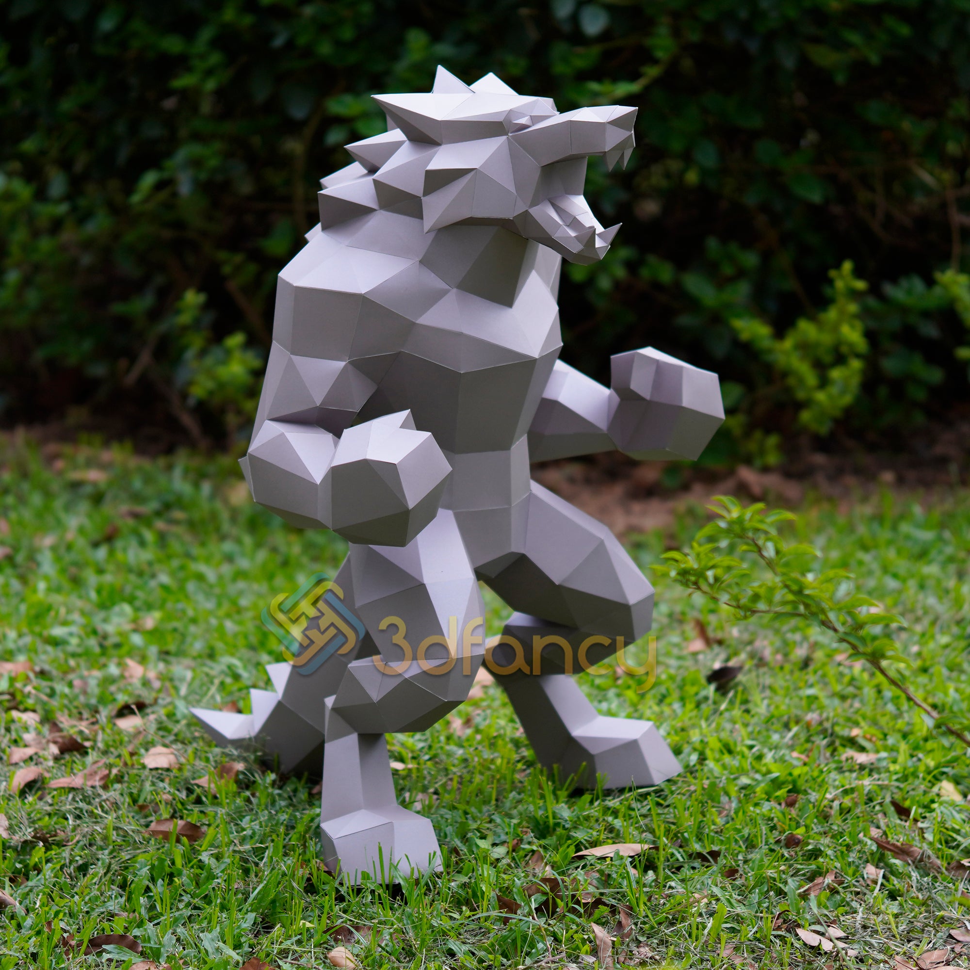 3D Papercraft Werewolf PDF, SVG, Studio Template – 3dfancy