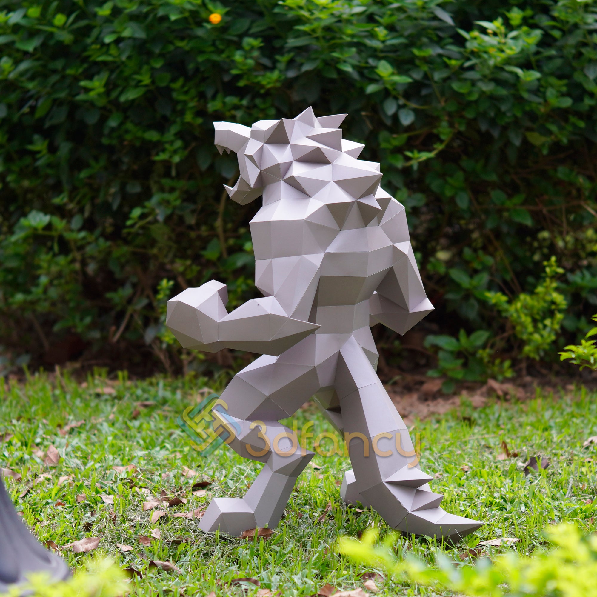 3D Papercraft Werewolf PDF, SVG, Studio Template – 3dfancy
