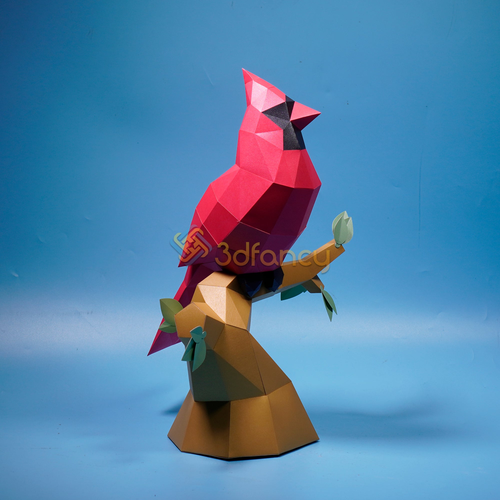 Paper Cardinal Cardinal Bird Papercraft PDF for Printer, SVG for Cricut Projects - DI ...