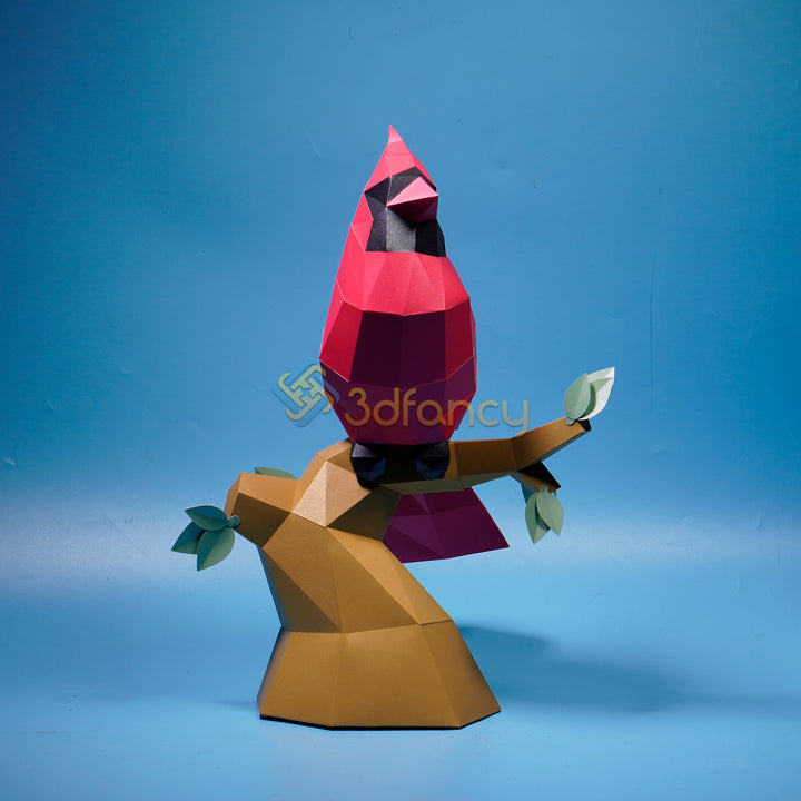 Cardinal Box Papercraft Cardinal Bird Papercraft PDF for Printer, SVG for Cricut Projects - DI ...