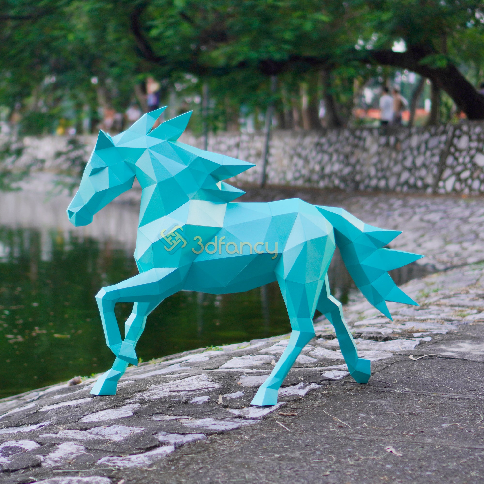 Low Poly Horse Papercraft Template – PDF SVG Studio Files – DIY Runnin ...