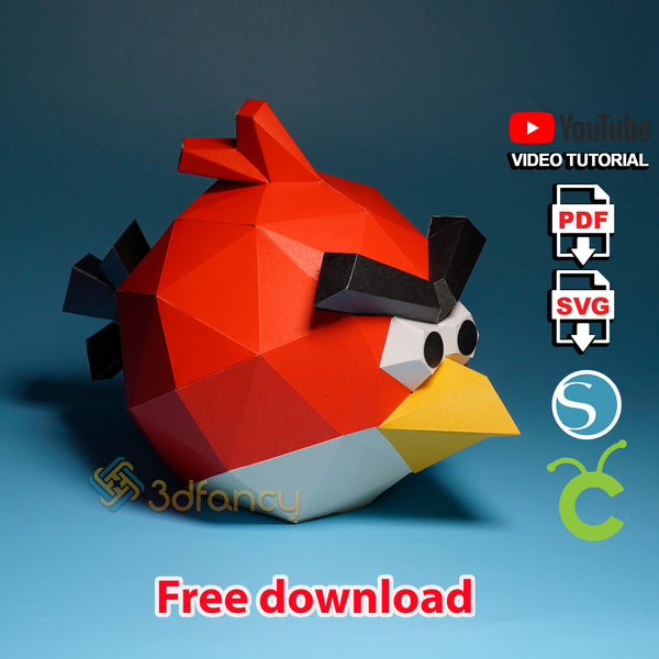 Angry Bird Red Papercraft