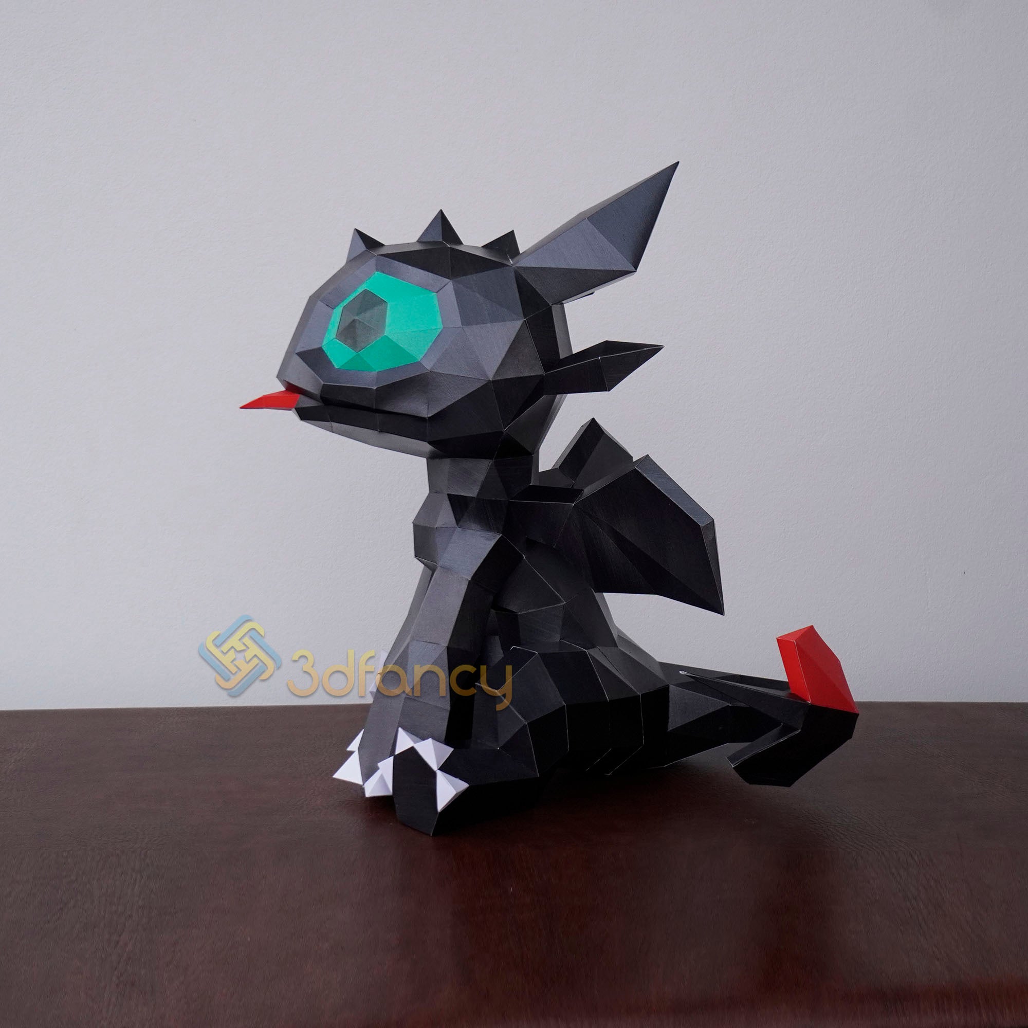 Toothless Dragon Papercraft PDF, SVG Template