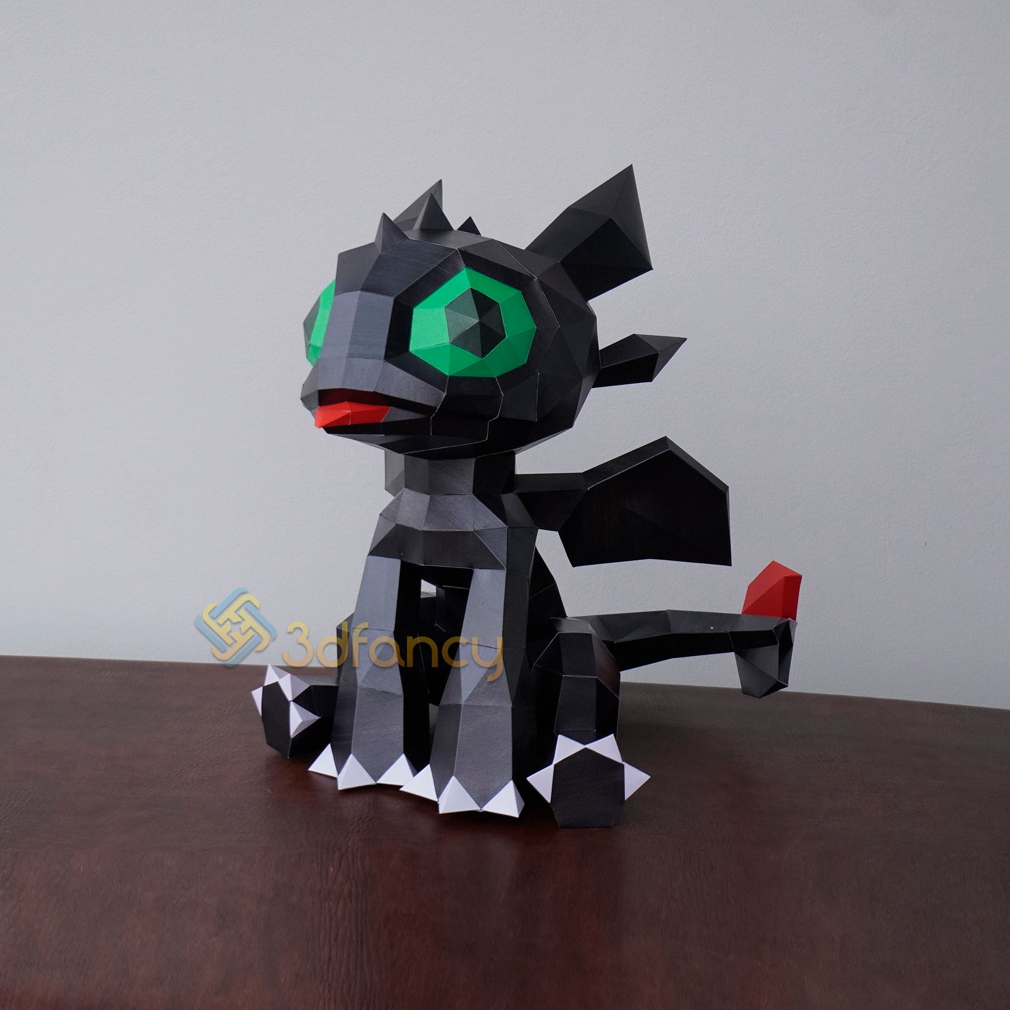 Toothless Dragon Papercraft PDF, SVG Template