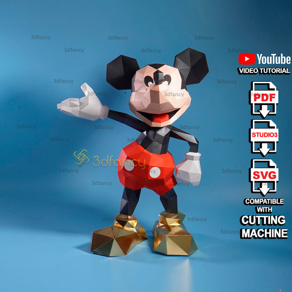 3d mickey svg 