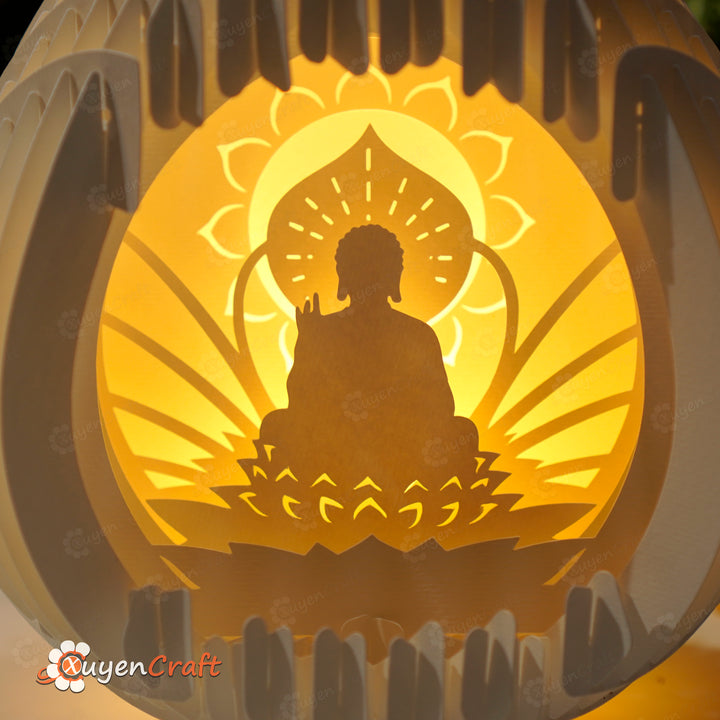 buddha popup svg templates buddha lanterns lamp 