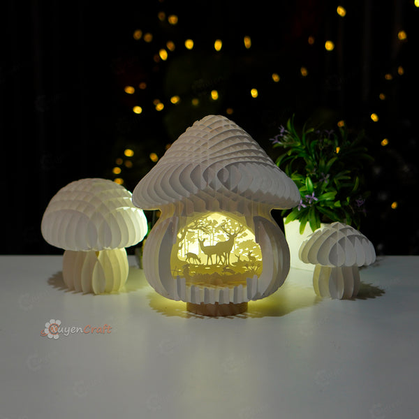 Mushroom House Pop Up