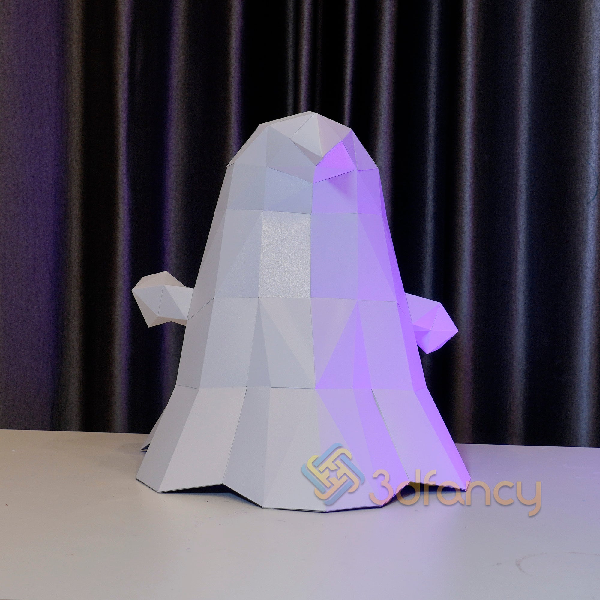 Ghost Papercraft PDF, SVG, Silhouette Studio Template