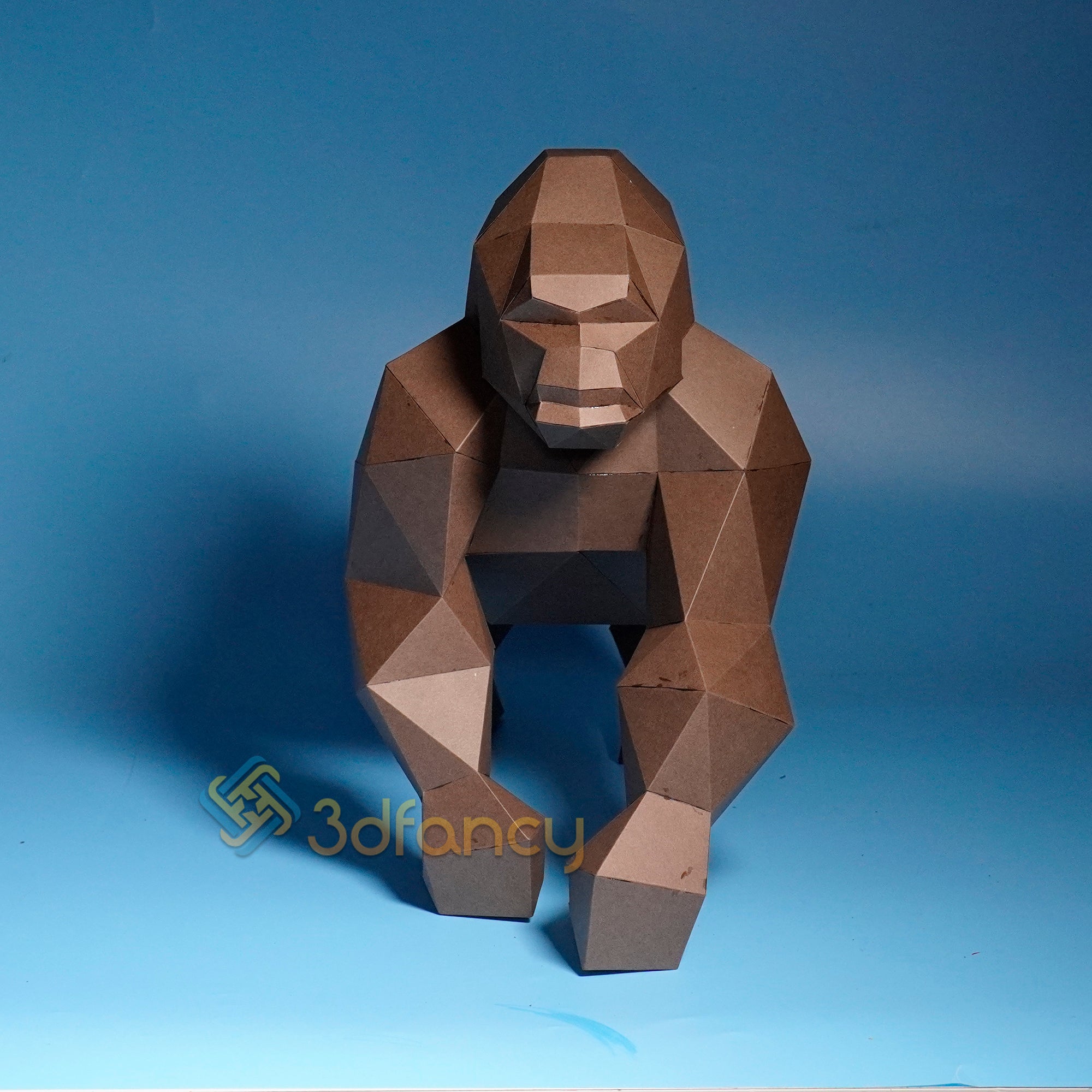 Gorilla King Kong 3D Papercraft PDF SVG file for Cricut, Cameo 4, Scanncut