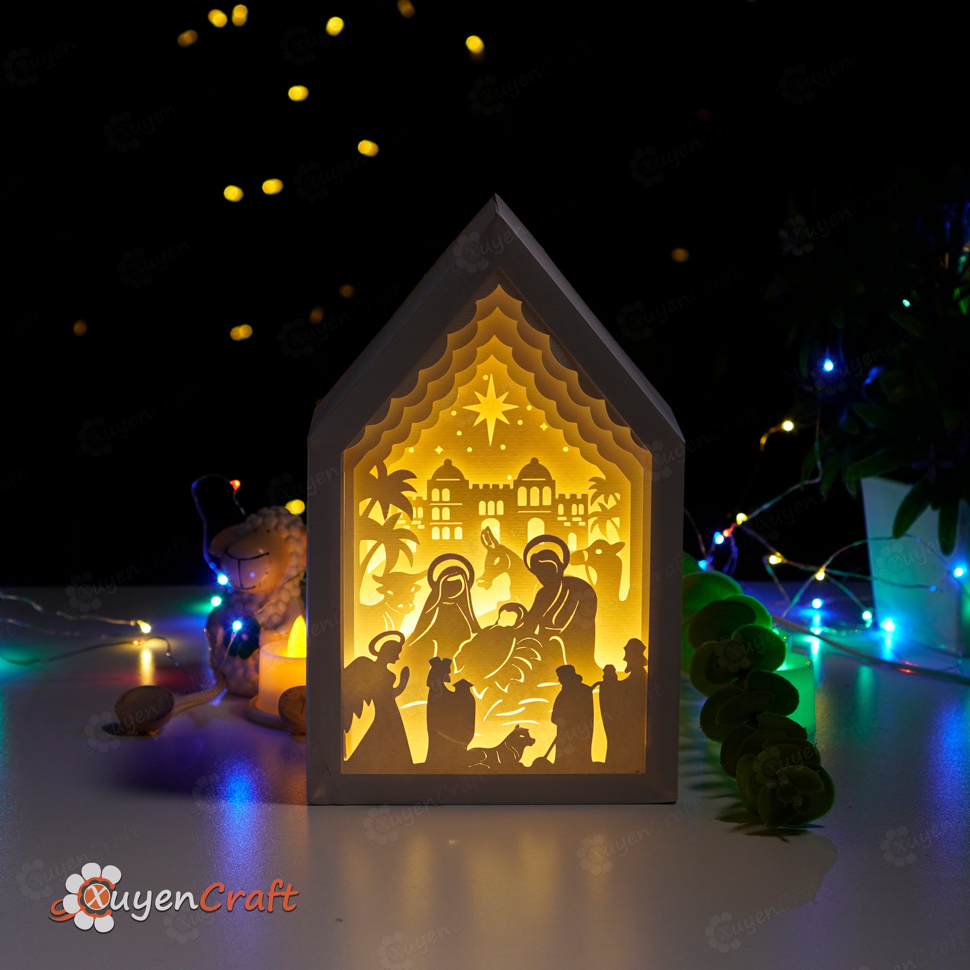 Nativity Scene In Christmas 