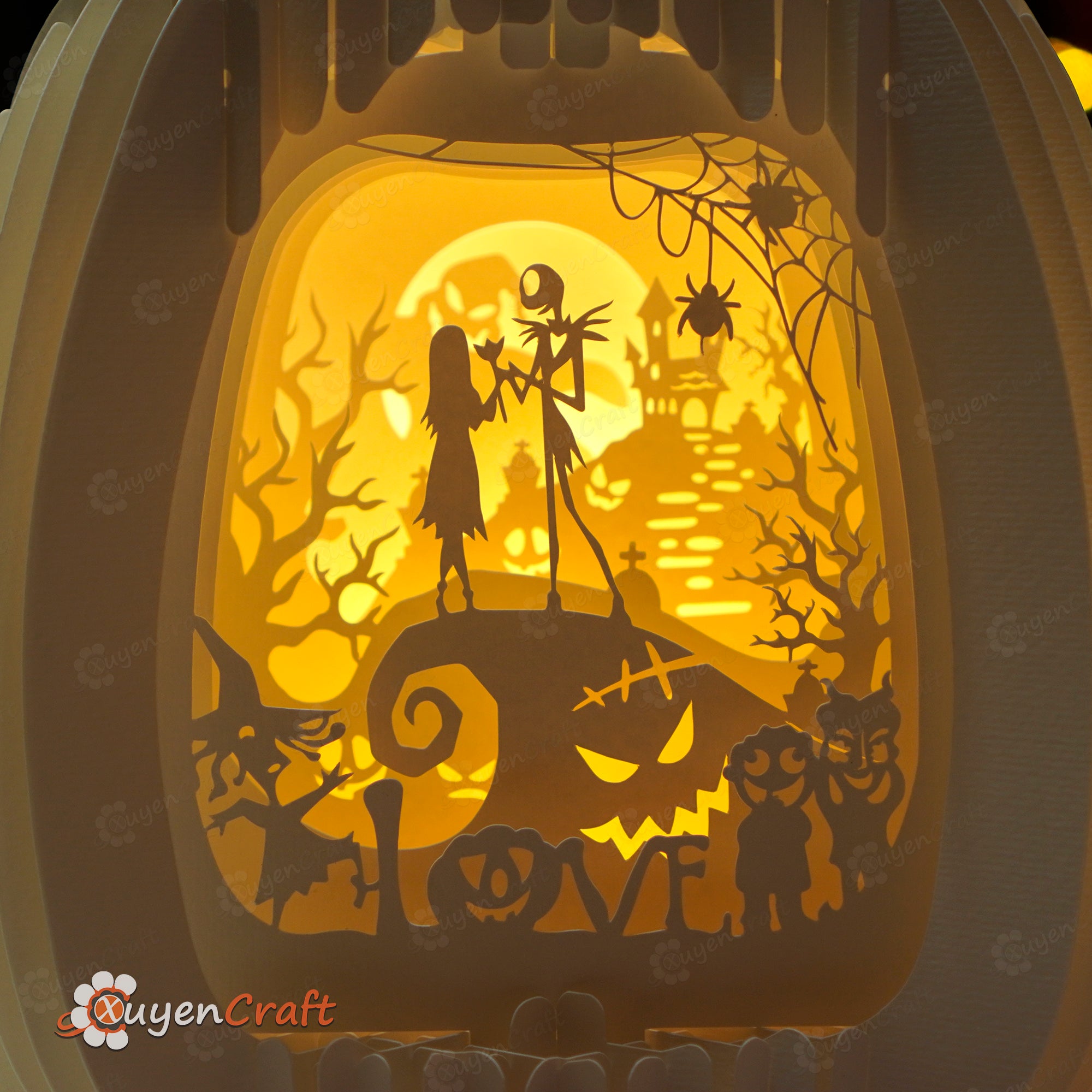 Set 2 Pumpkin Pop Up SVG template for Cricut Projects, DIY Nightmare B ...