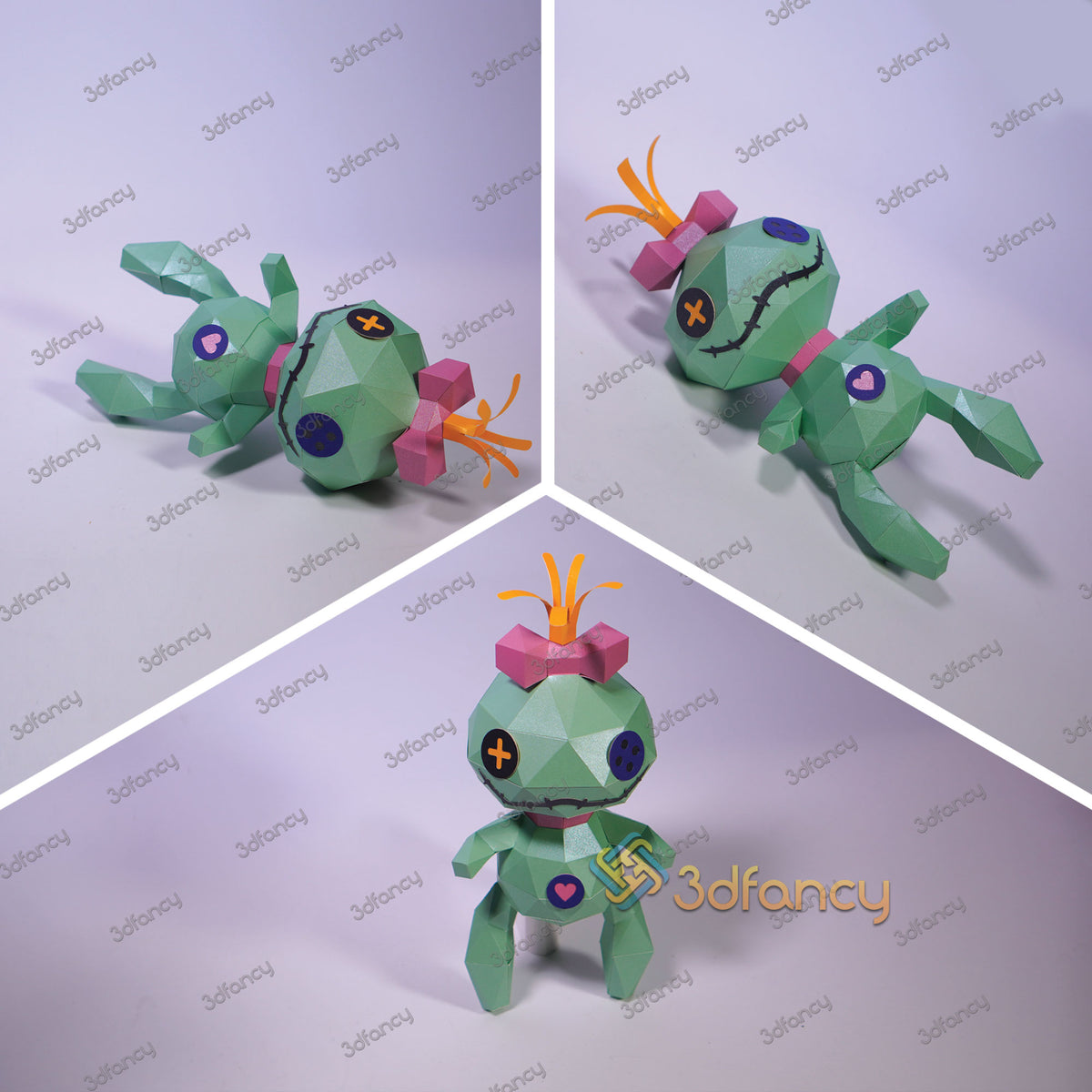 Scrump Doll 3D Papercraft PDF, SVG Templates for Cricut Projects, Came ...